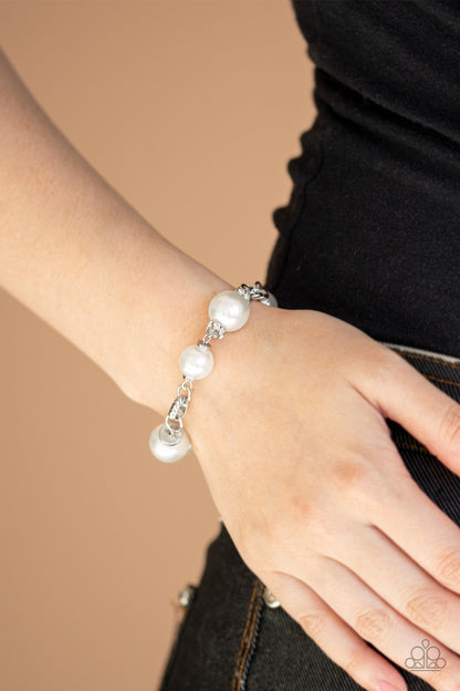 Boardroom Baller - white - Paparazzi bracelet