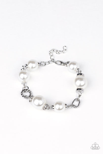 Boardroom Baller - white - Paparazzi bracelet