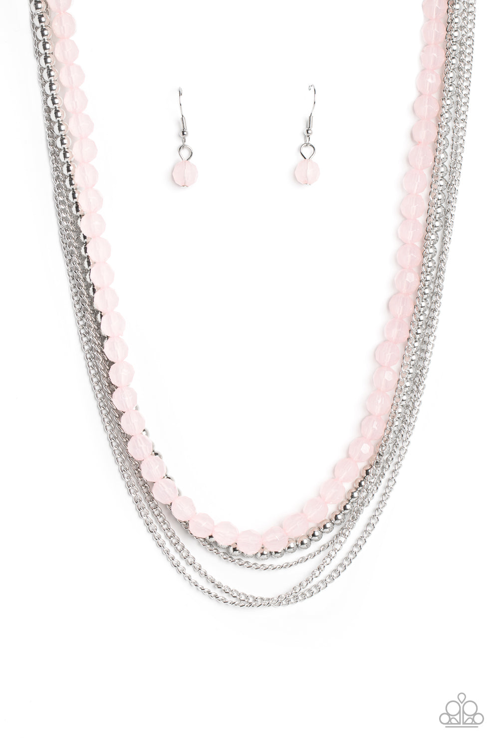 Boardwalk Babe - pink - Paparazzi necklace