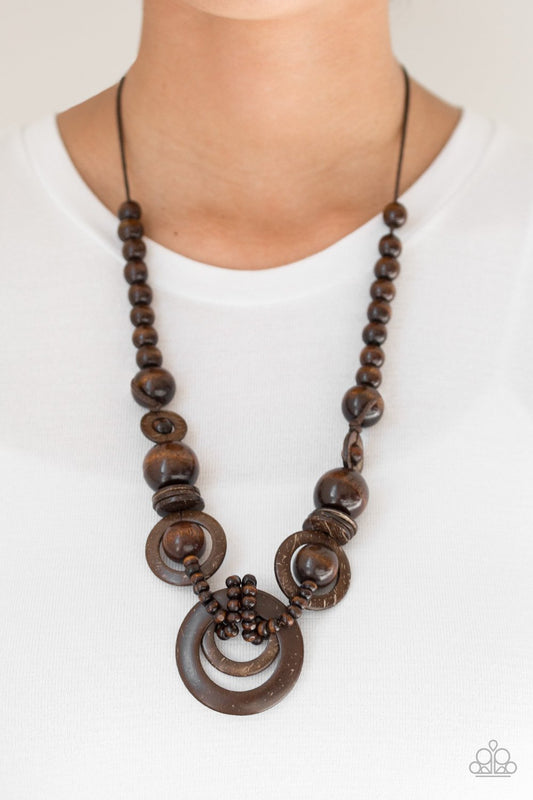 Boardwalk Party - brown - Paparazzi necklace