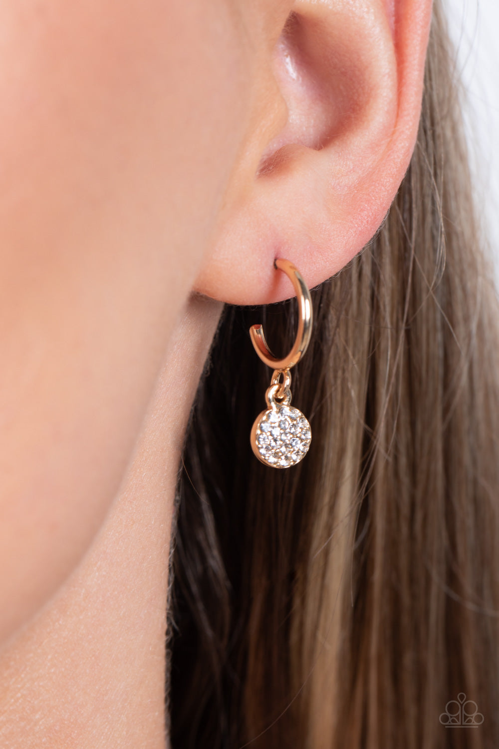 Bodacious Ballroom - gold - Paparazzi earrings