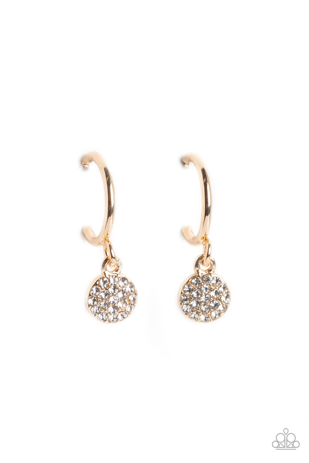 Bodacious Ballroom - gold - Paparazzi earrings