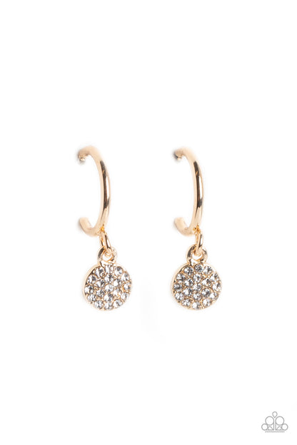 Bodacious Ballroom - gold - Paparazzi earrings