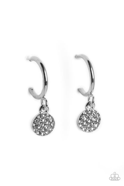 Bodacious Ballroom - white - Paparazzi earrings