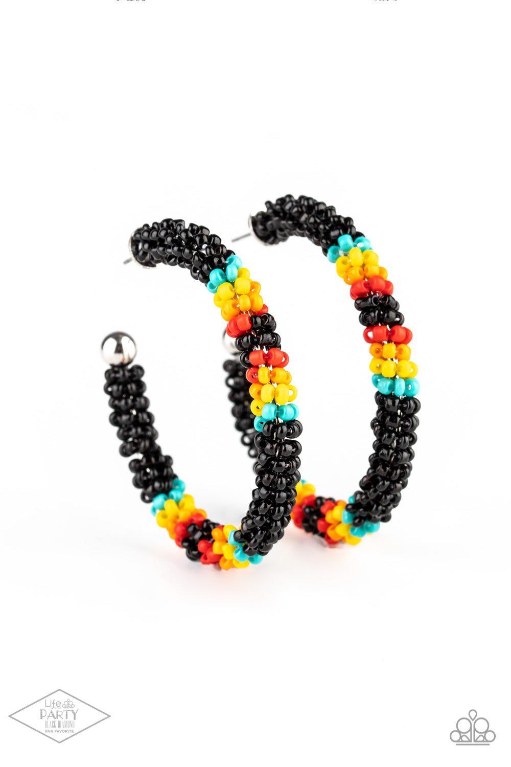 Bodaciously Beaded - black - Paparazzi earrings