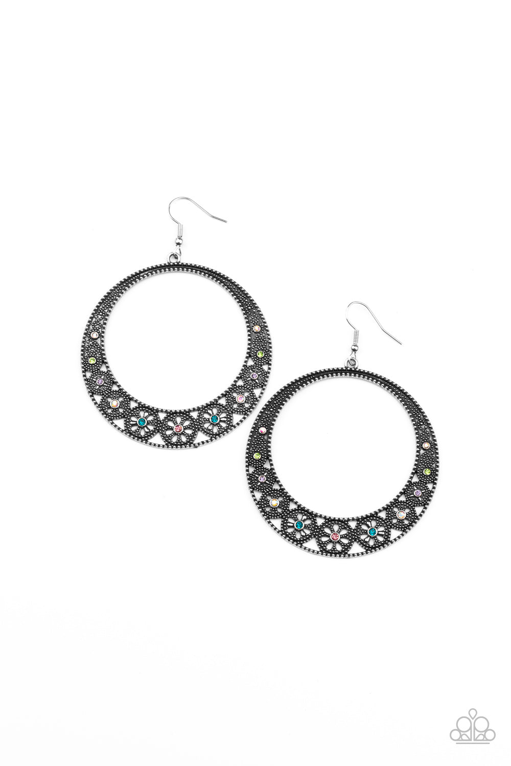 Bodaciously Blooming - multi - Paparazzi earrings