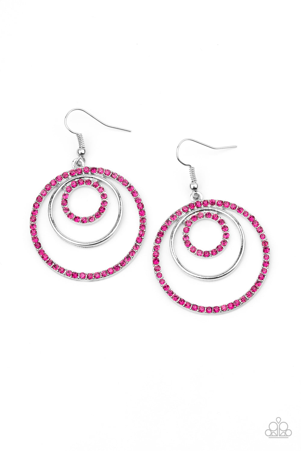 Bodaciously Bubbly - pink - Paparazzi earrings