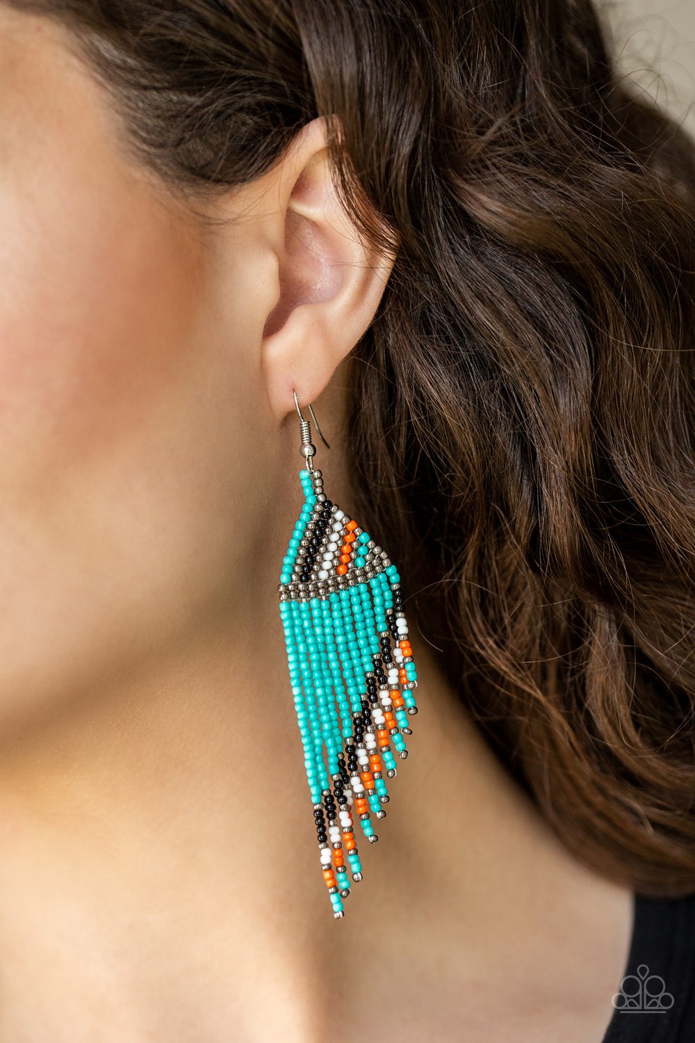 Bodaciously Bohemian-blue-Paparazzi earrings