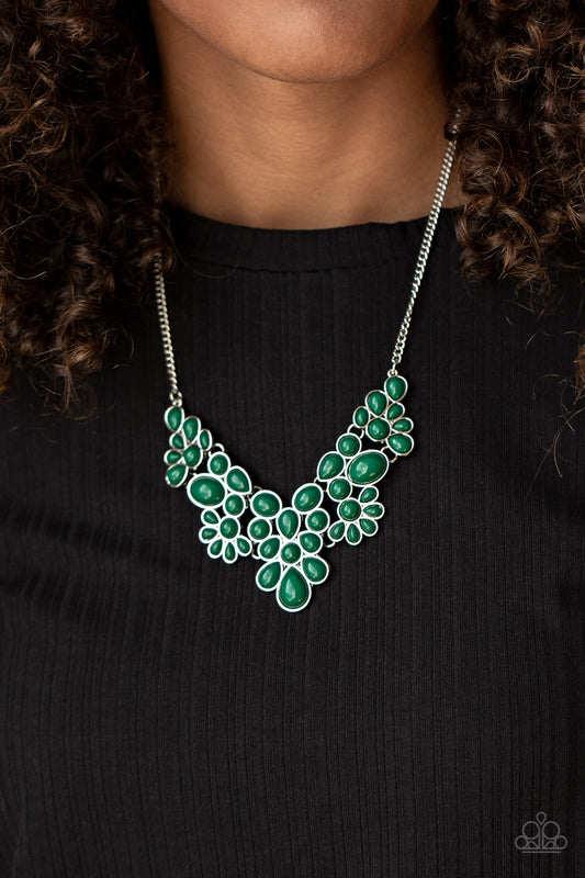 Bohemian Banquet - green - Paparazzi necklace