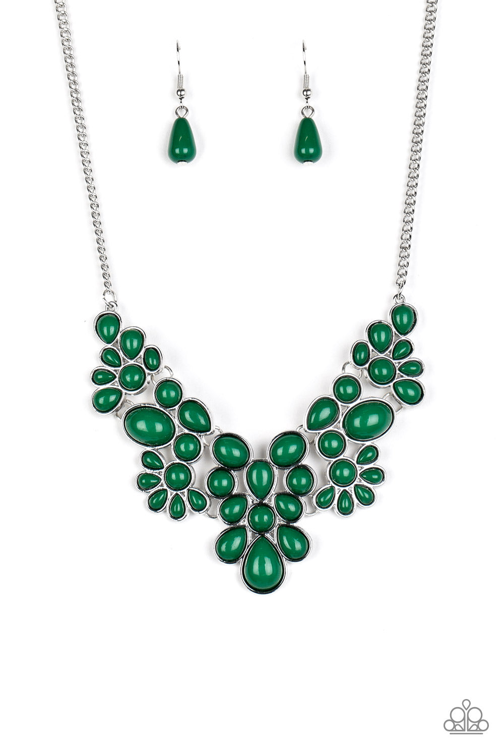 Bohemian Banquet - green - Paparazzi necklace