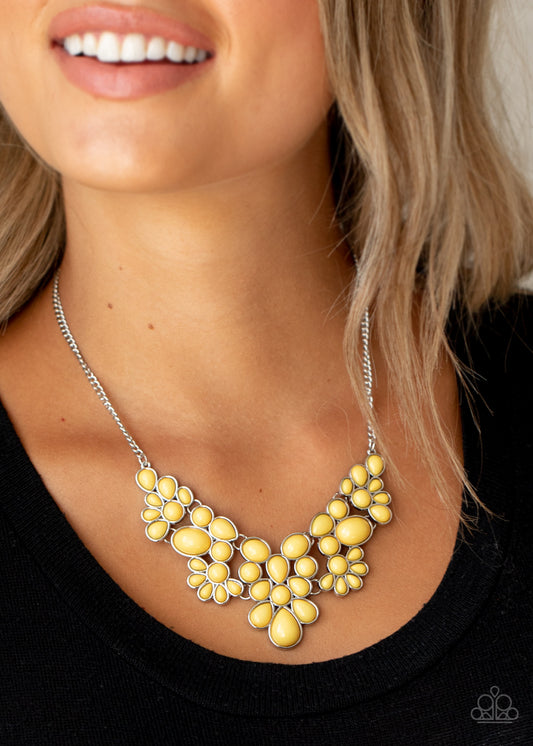 Bohemian Banquet - yellow - Paparazzi necklace