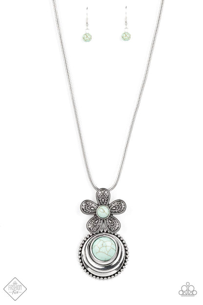 Bohemian Blossom - blue - Paparazzi necklace