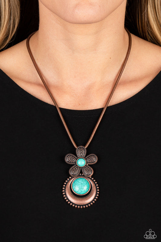 Bohemian Blossom - copper - Paparazzi necklace