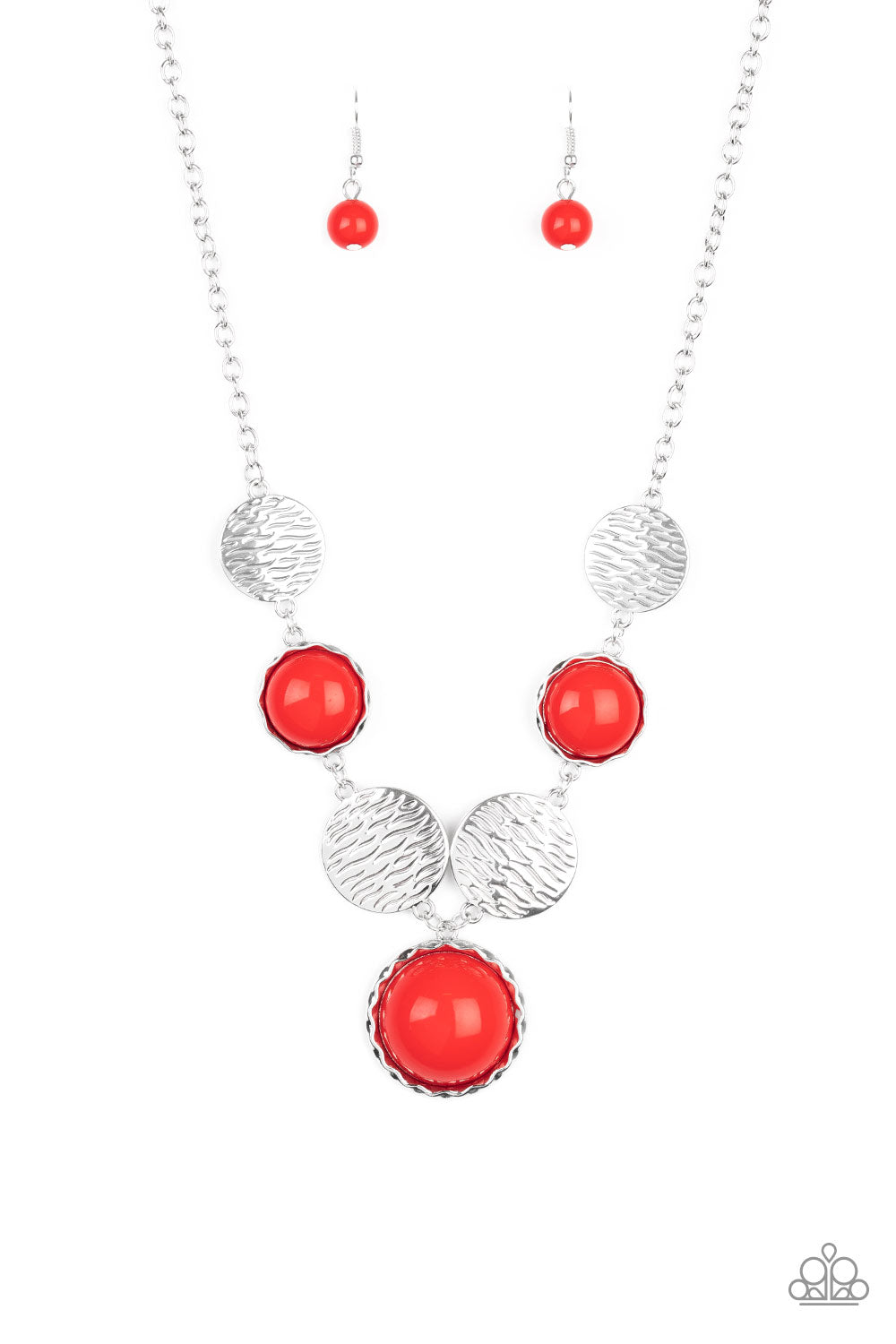 Bohemian Bombshell - red - Paparazzi necklace