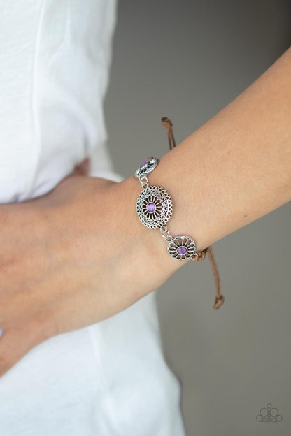 Bohemian Botany - purple - Paparazzi bracelet