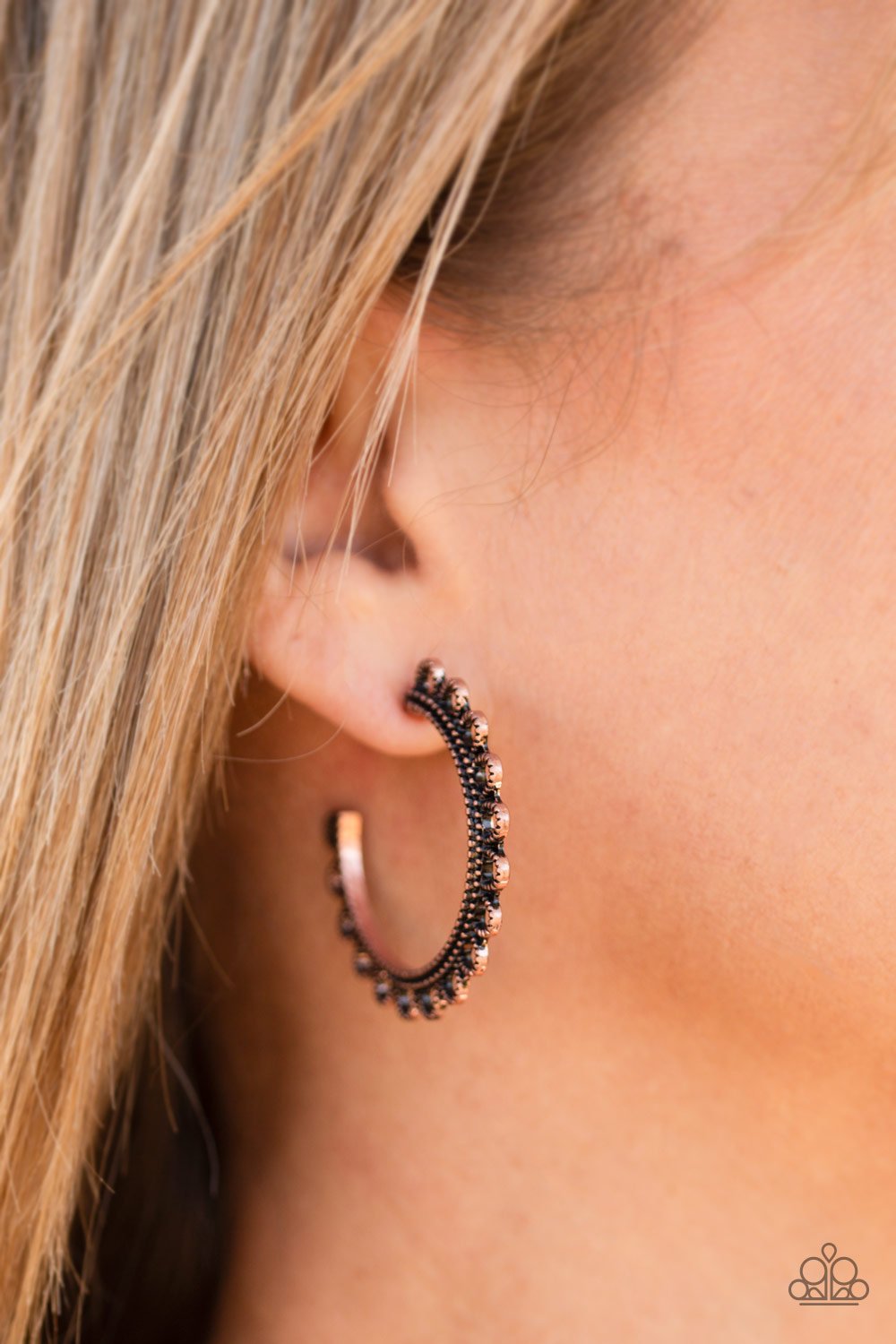 Bohemian Bliss-copper-Paparazzi earrings