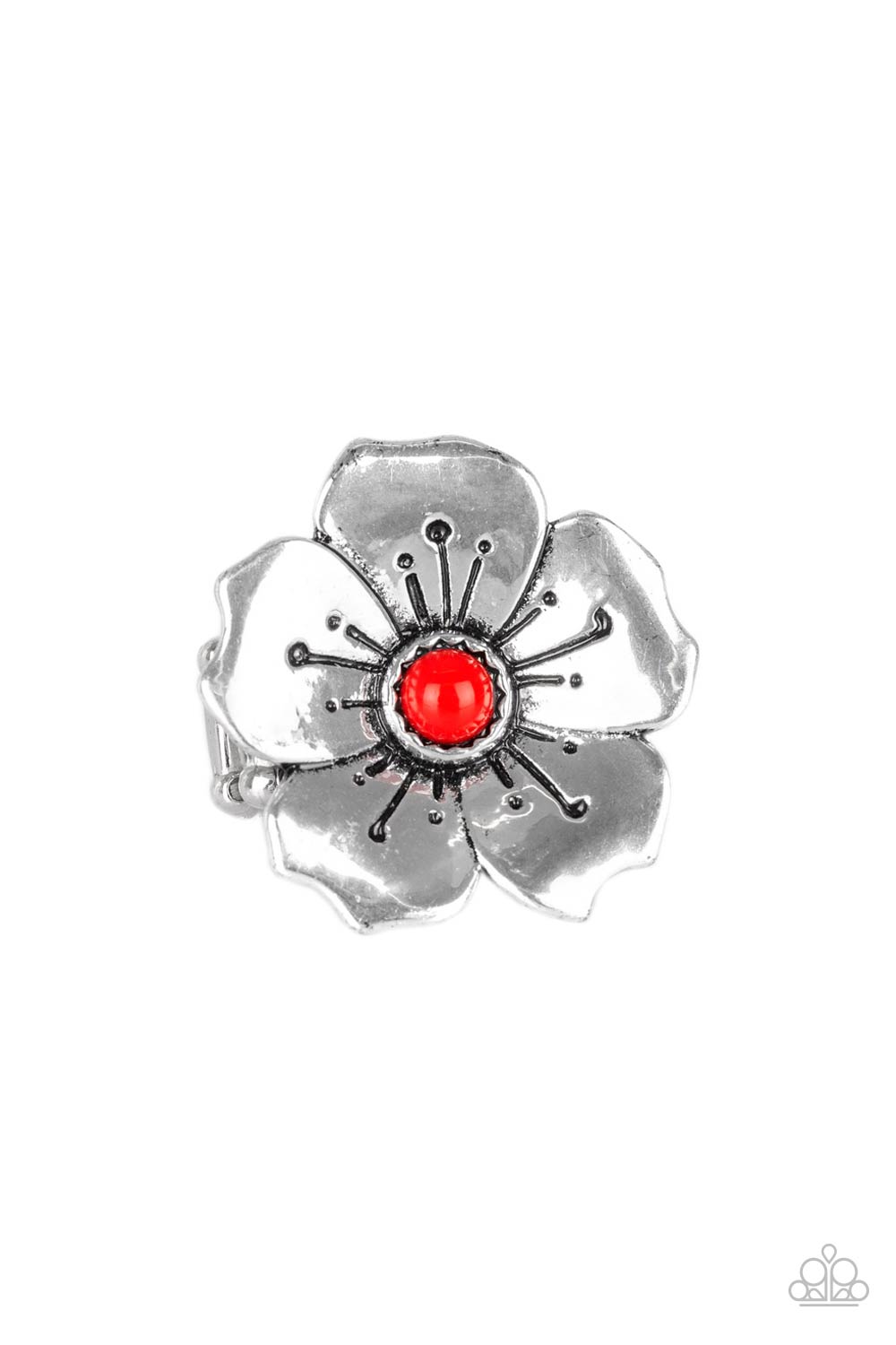 Boho Blossom - red - Paparazzi ring