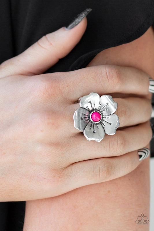 Boho Blossom - pink - Paparazzi ring