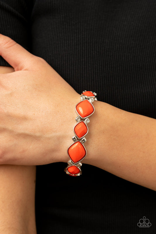 Boldly BEAD-azzled - orange - Paparazzi bracelet