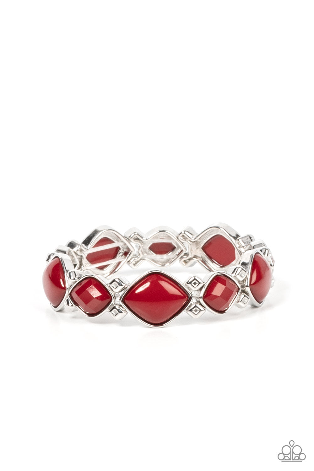 Boldly BEAD-azzled - red - Paparazzi bracelet