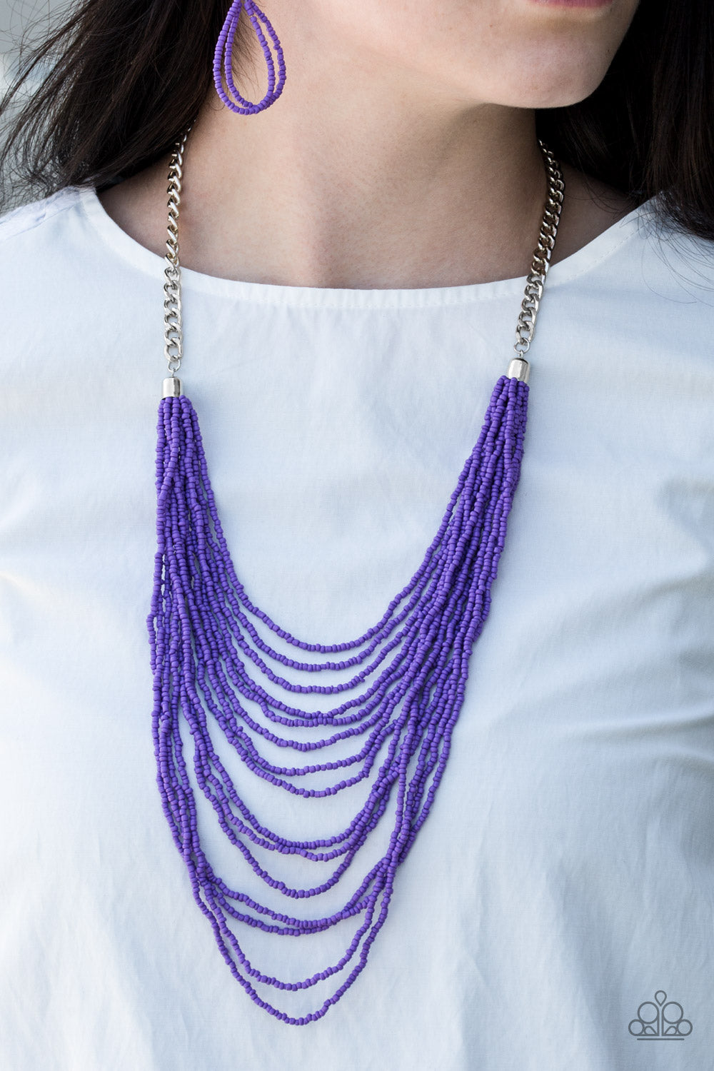 Bora Bombora - purple - Paparazzi necklace