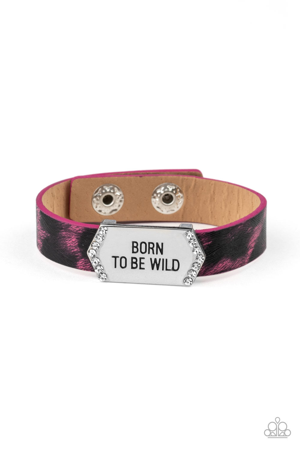 Born To Be Wild - pink - Paparazzi bracelet