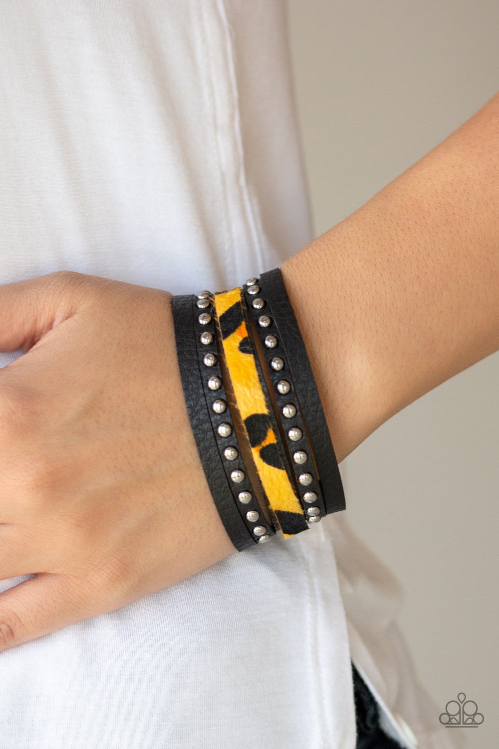 Born To Be WILDCAT - yellow - Paparazzi bracelet