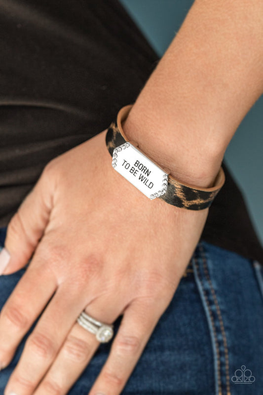 Born to be Wild-brown-Paparazzi bracelet