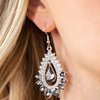 Boss Brilliance - silver - Paparazzi earrings