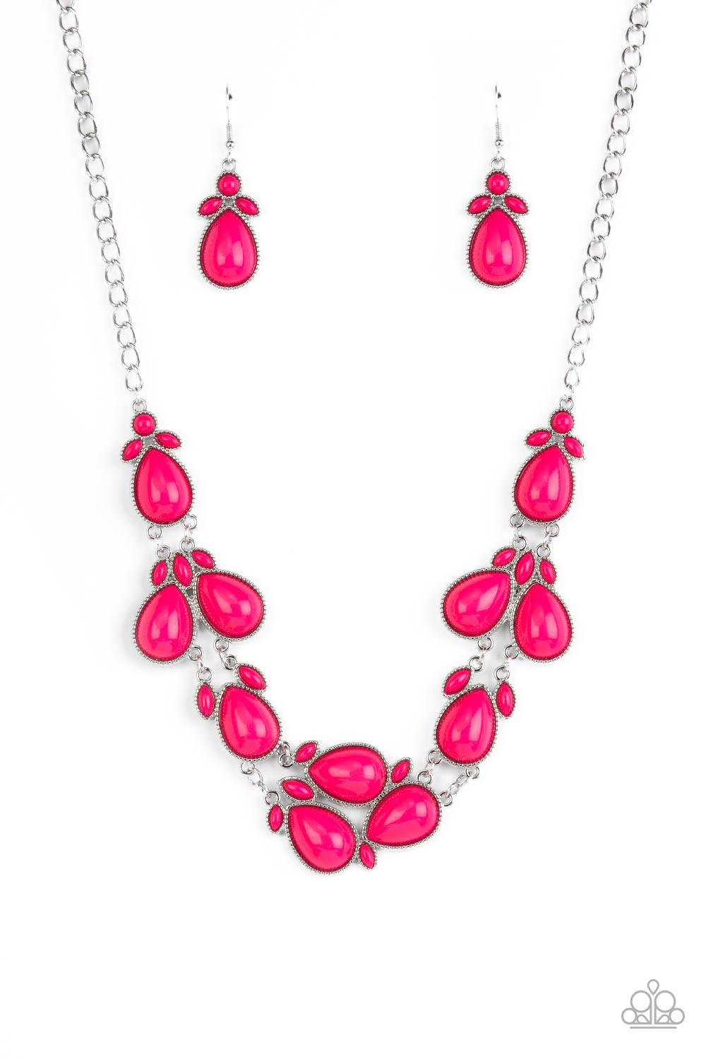 Botanical Banquet - pink - Paparazzi necklace