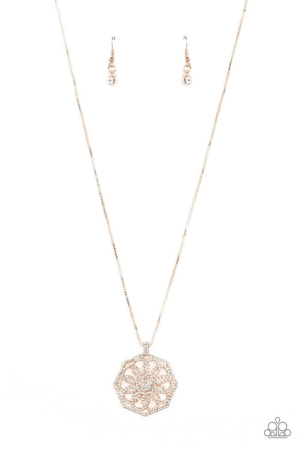 Botanical Bling - rose gold - Paparazzi necklace