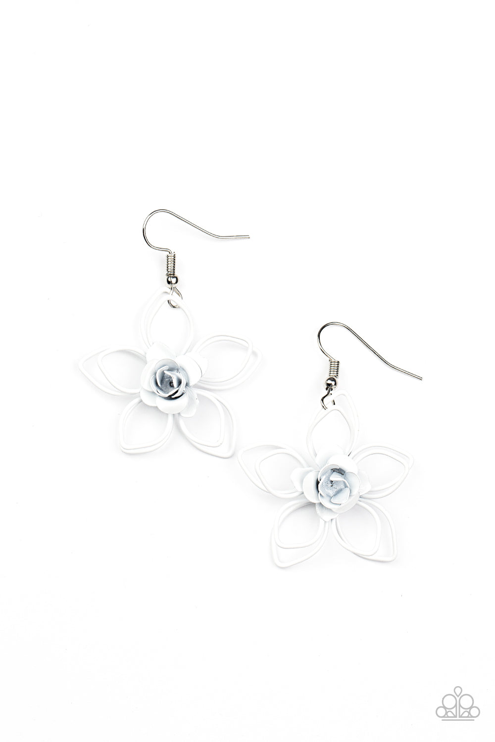 Botanical Bonanza - white - Paparazzi earrings