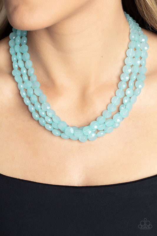 Boundless Bliss - blue - Paparazzi necklace