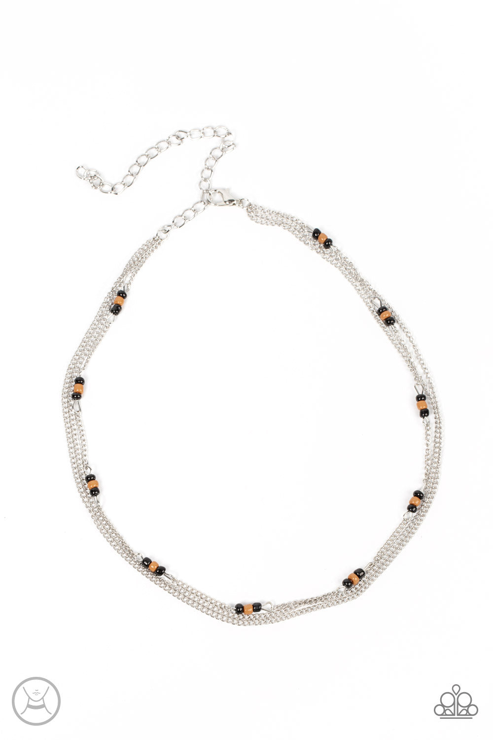 Bountifully Beaded - black - Paparazzi necklace