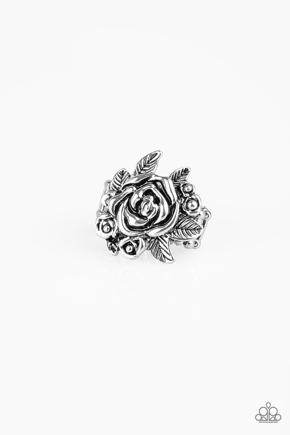 Bouquet Bonanza - silver - Paparazzi ring