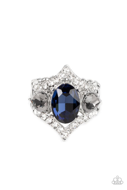 Bow Down to Dazzle - blue - Paparazzi ring