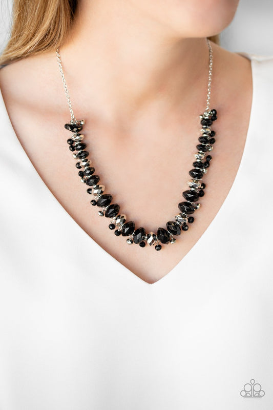 Brags to Riches-black-Paparazzi necklace