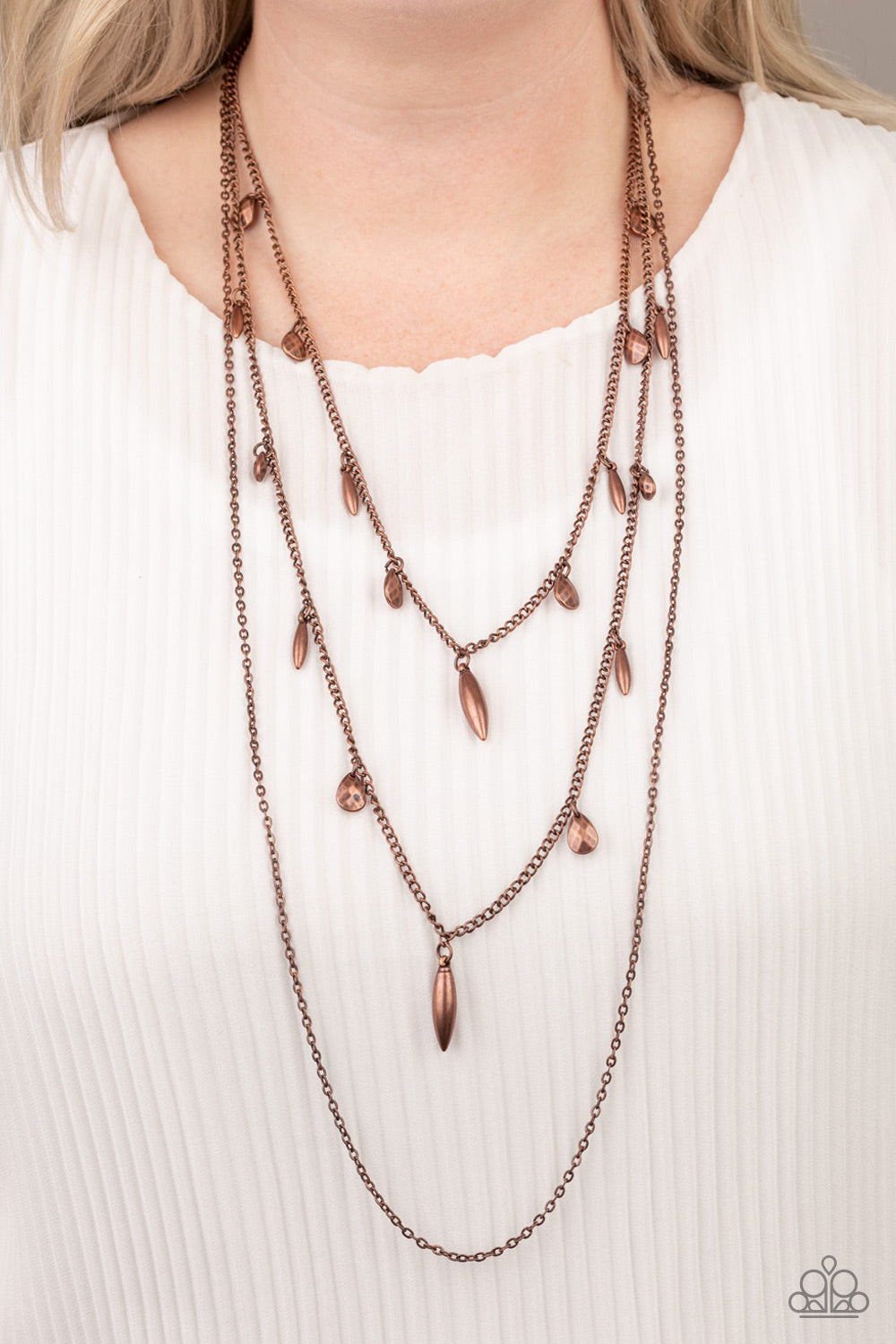 Bravo Bravado - copper - Paparazzi necklace