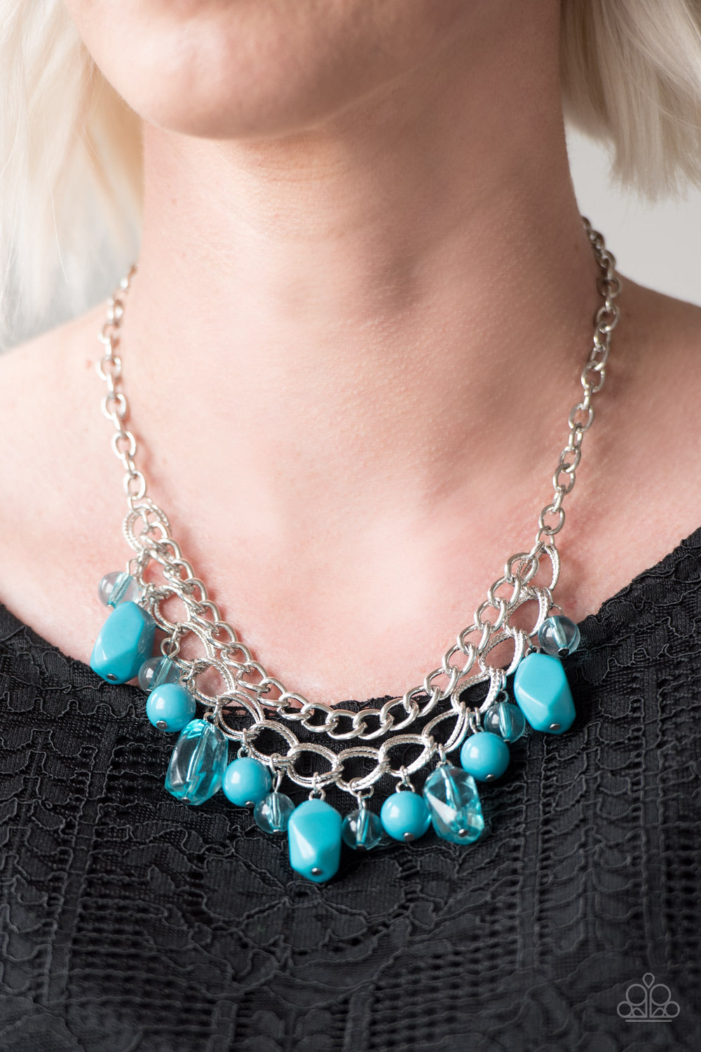 Brazilian Bay - blue - Paparazzi necklace