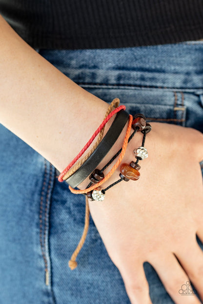 Breaking Ground-orange-Paparazzi bracelet
