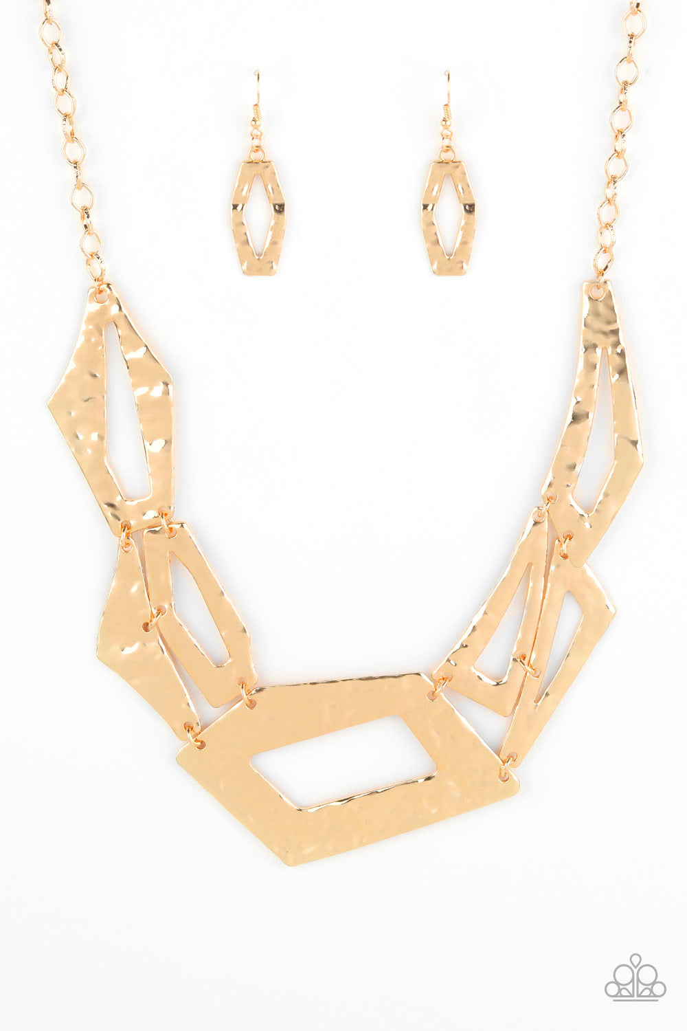 Break the Mold - gold - Paparazzi necklace