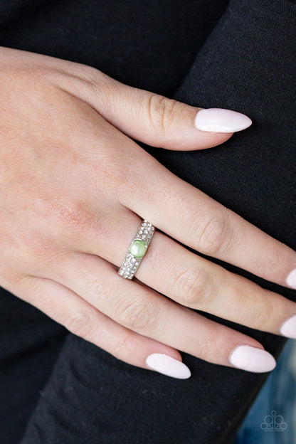 Brighten Your Day-green-Paparazzi ring