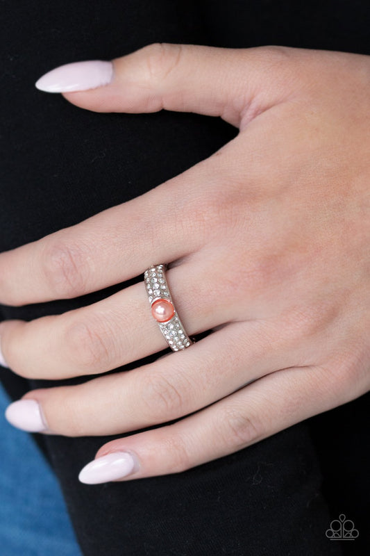 Brighten Your Day-orange-Paparazzi ring