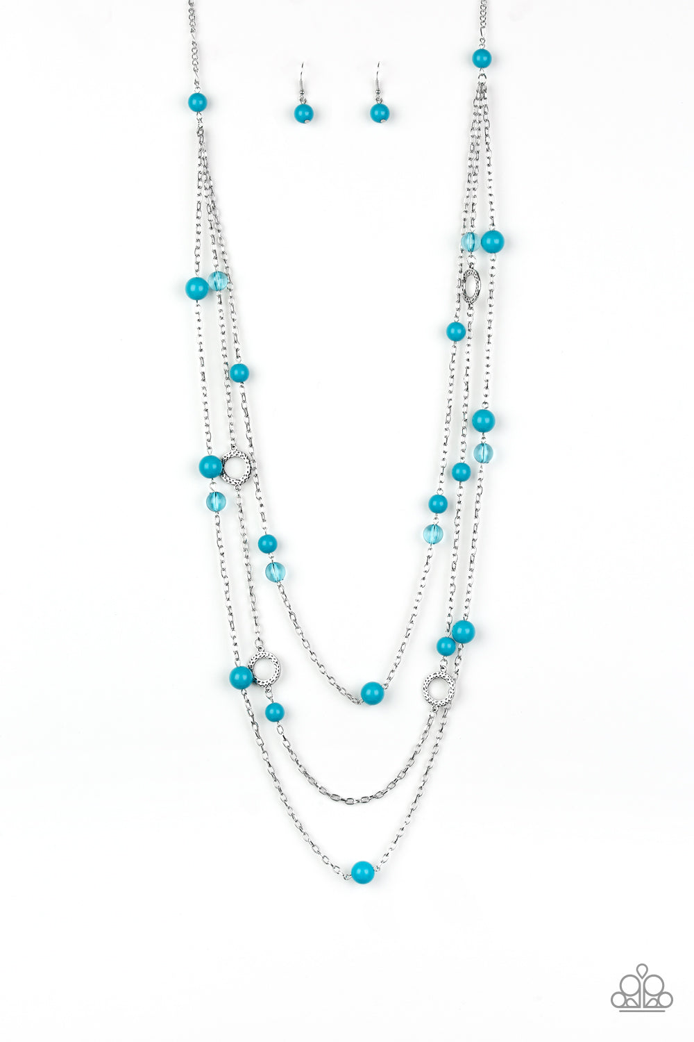 Brilliant Bliss - blue - Paparazzi necklace