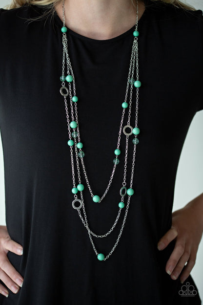 Brilliant Bliss-green-Paparazzi necklace