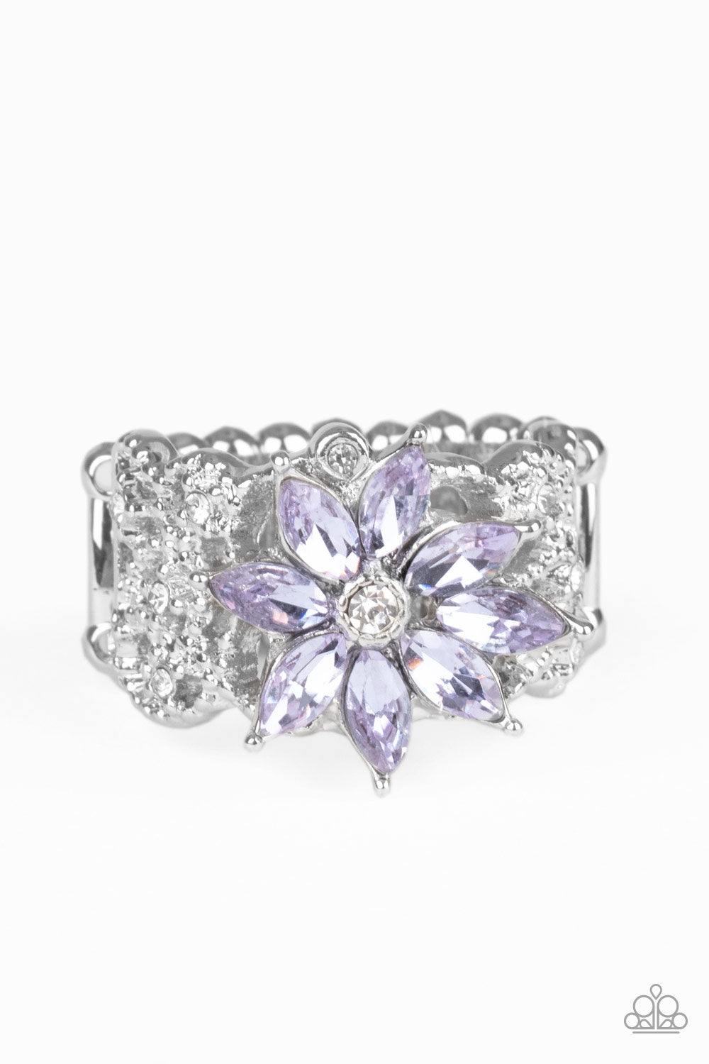 Brilliantly Blooming - purple - Paparazzi ring