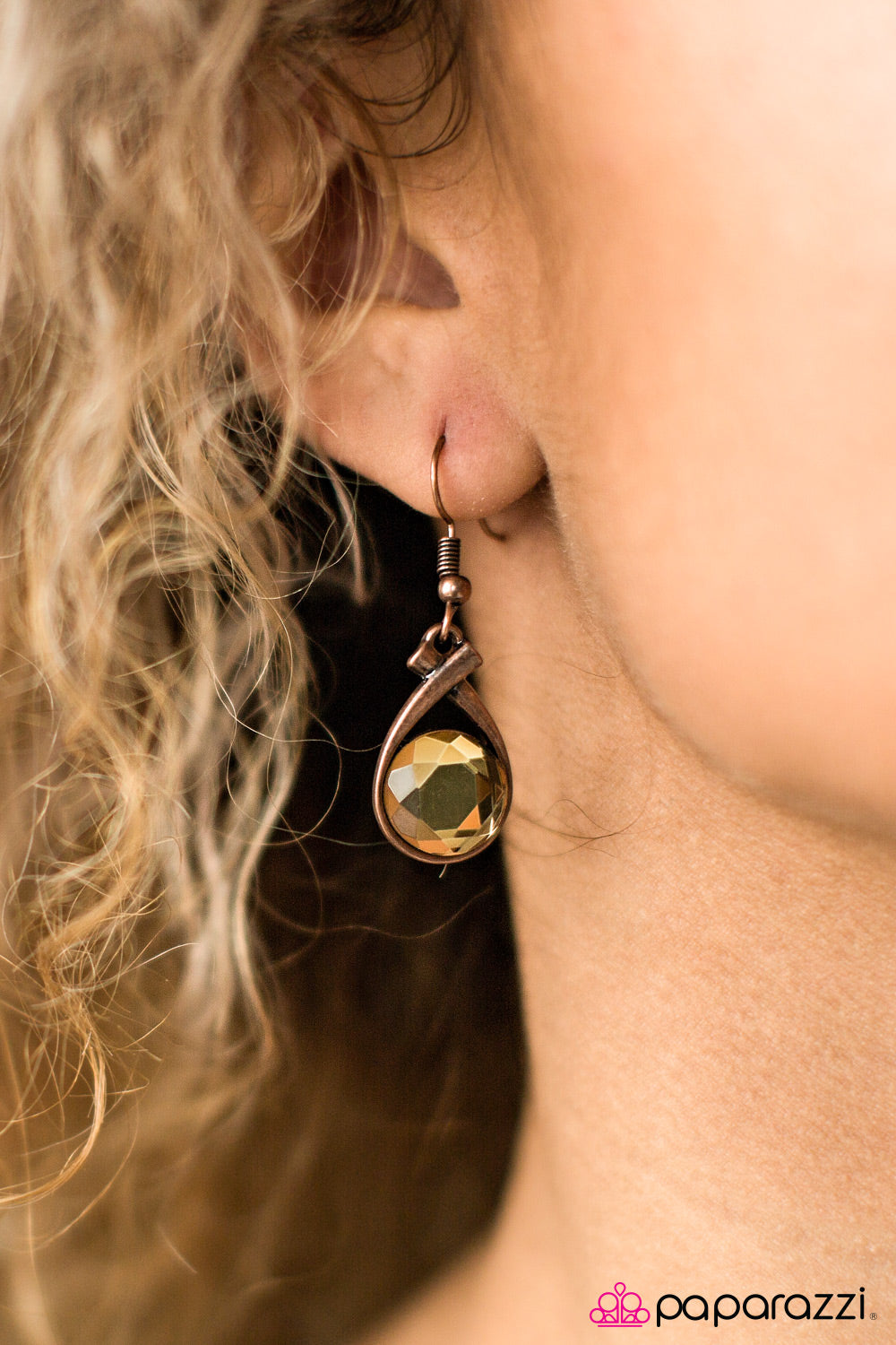 Bring On The Shimmer - Copper - Paparazzi earrings