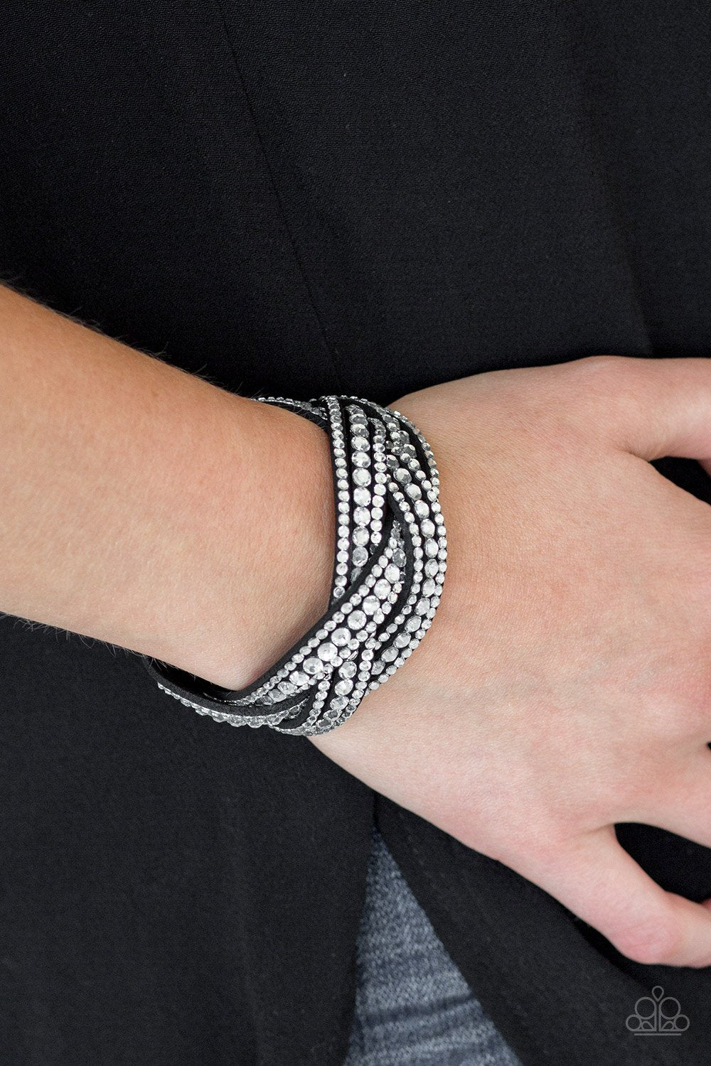 Bring On The Bling-black-Paparazzi bracelet