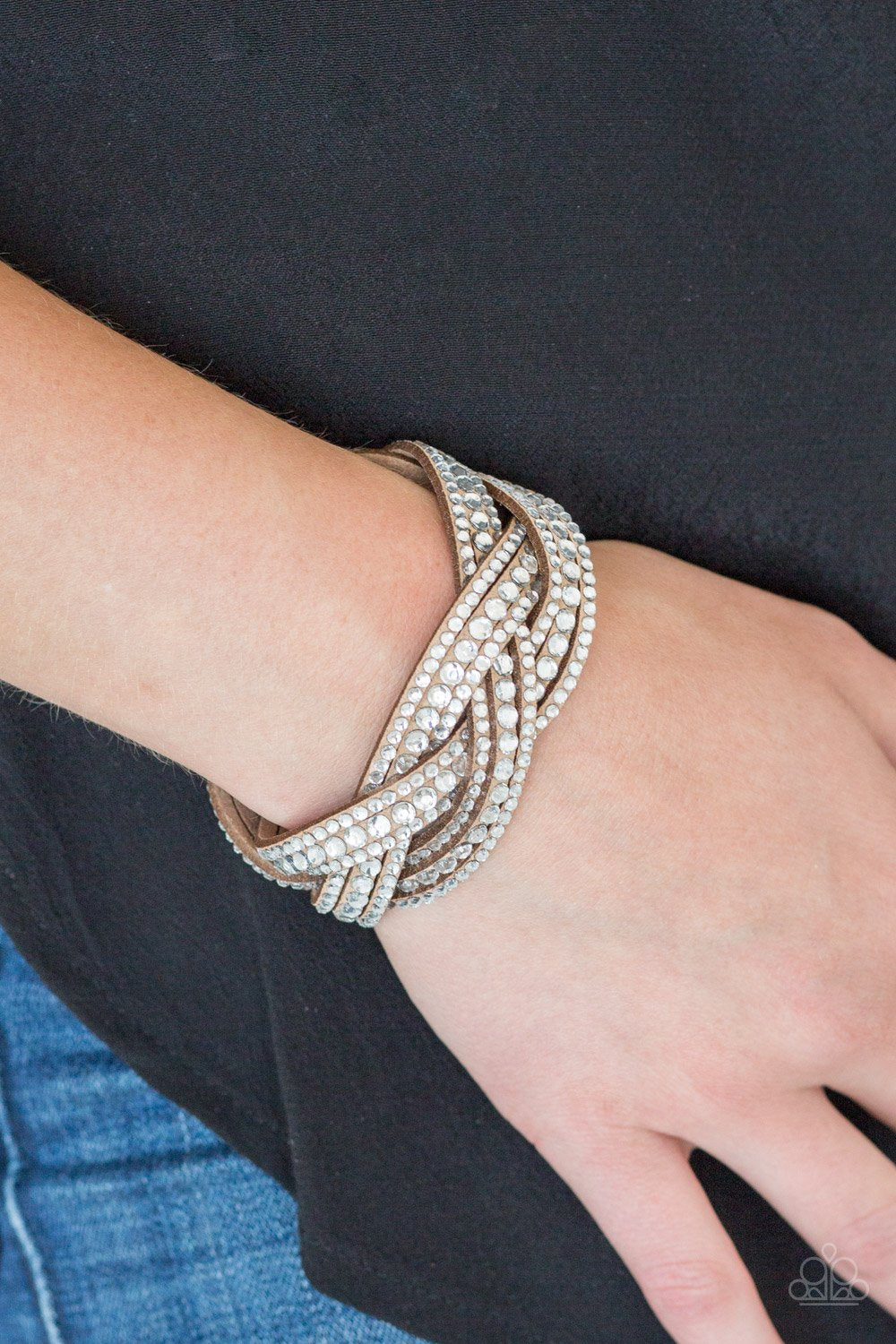 Bring On The Bling-brown-Paparazzi bracelet