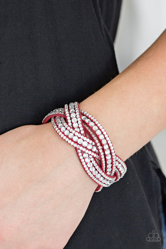 Bring On the Bling - red - Paparazzi bracelet